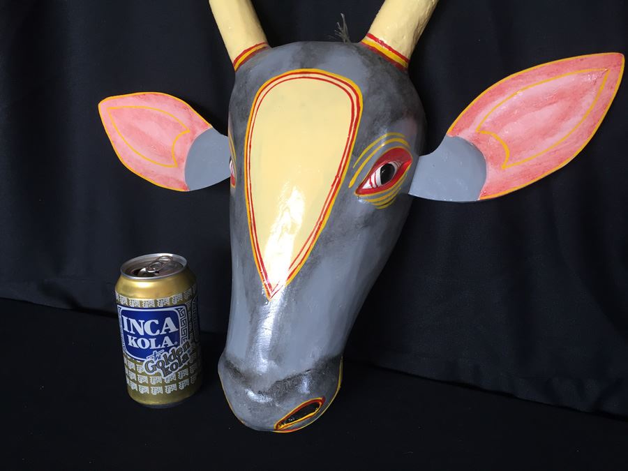 Hand Painted Hand Carved Mask [Photo 2]