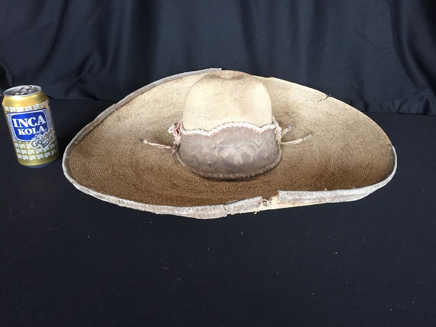 Nice Vintage Authentic Mexican Straw Pigalle XXXXX Sombrero [Photo 1]