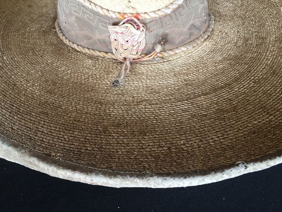 Nice Vintage Authentic Mexican Straw Pigalle XXXXX Sombrero [Photo 9]