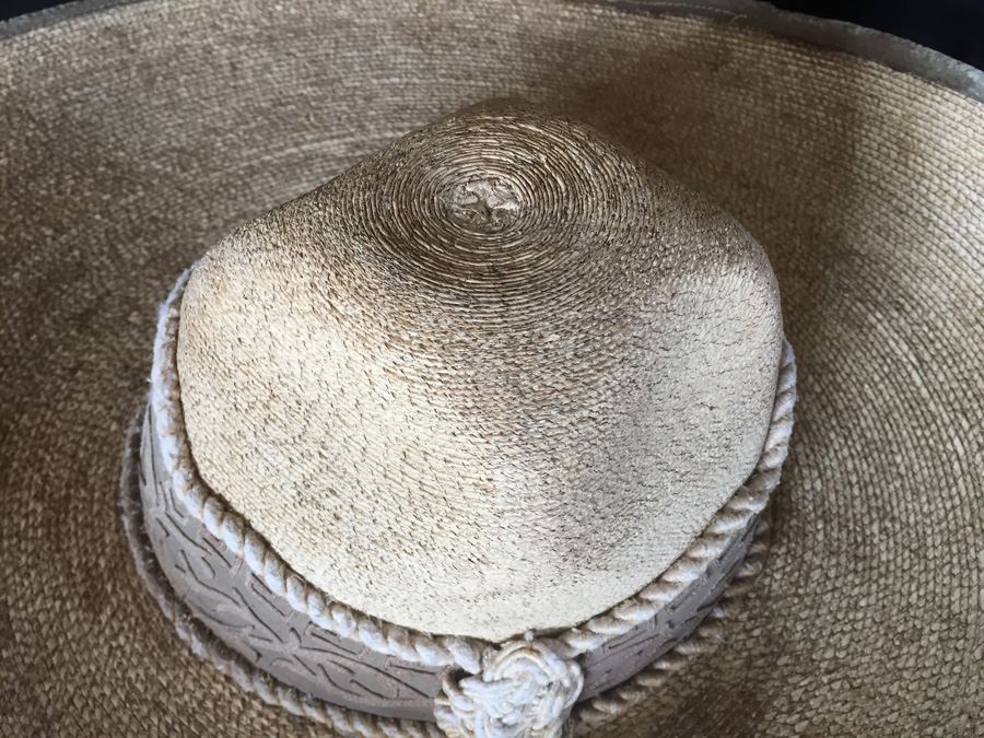 Nice Vintage Authentic Mexican Straw Pigalle XXXXX Sombrero [Photo 11]