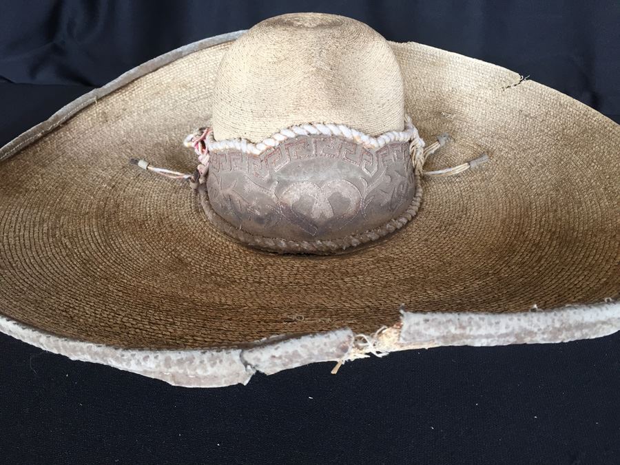 Nice Vintage Authentic Mexican Straw Pigalle XXXXX Sombrero [Photo 3]