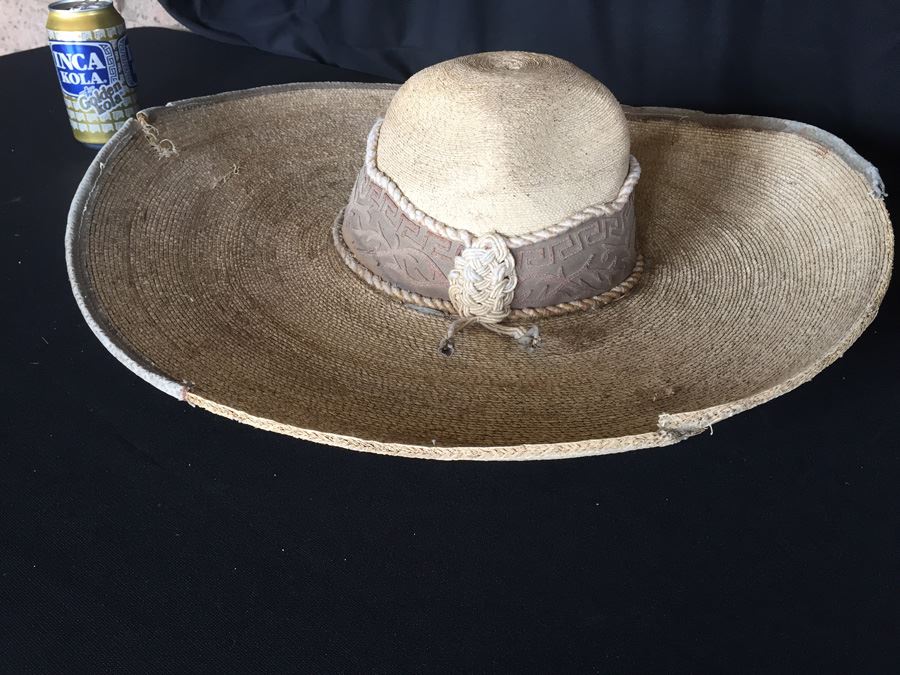 Nice Vintage Authentic Mexican Straw Pigalle XXXXX Sombrero [Photo 14]