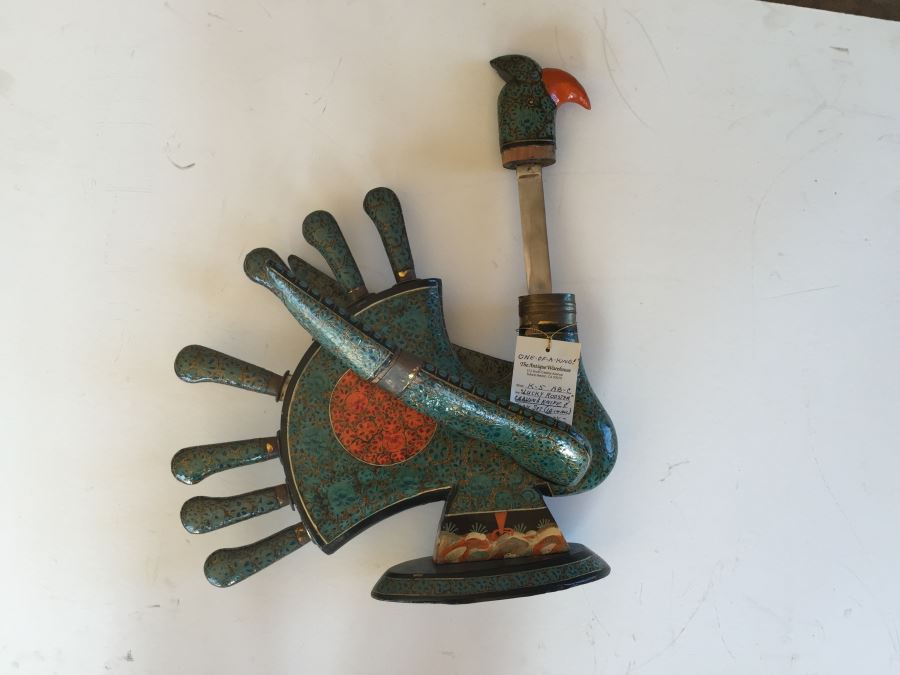 Vintage Mexican Knife Set 'Lucky Rooster' [Photo 3]