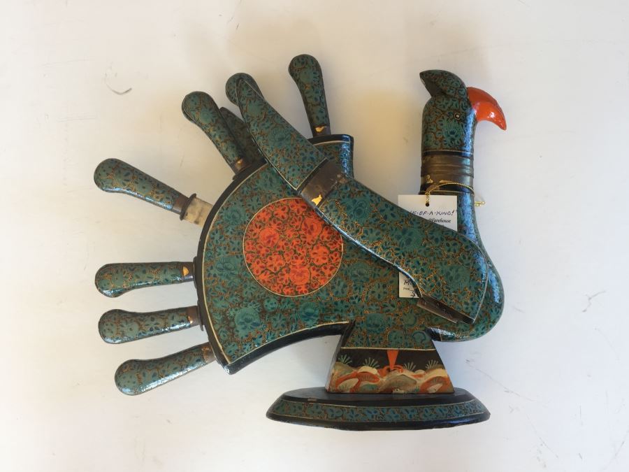 Vintage Mexican Knife Set 'Lucky Rooster'