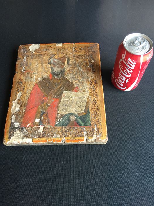 Antique Russian Religious Artwork Russian Orthodox Icon On Wood [Photo 7]