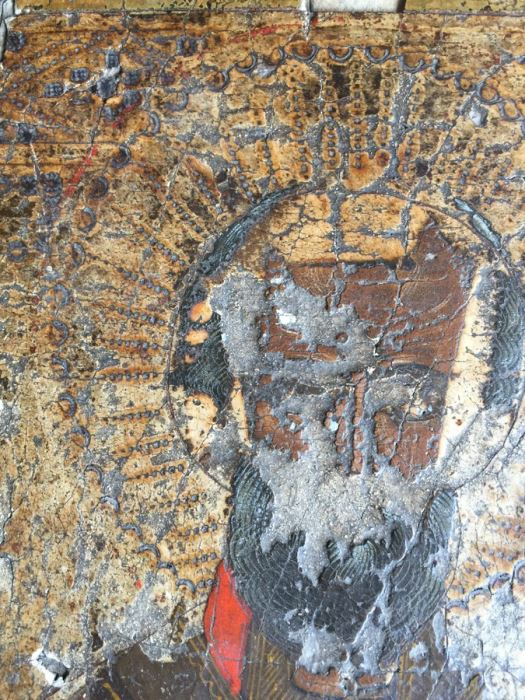 Antique Russian Religious Artwork Russian Orthodox Icon On Wood [Photo 3]