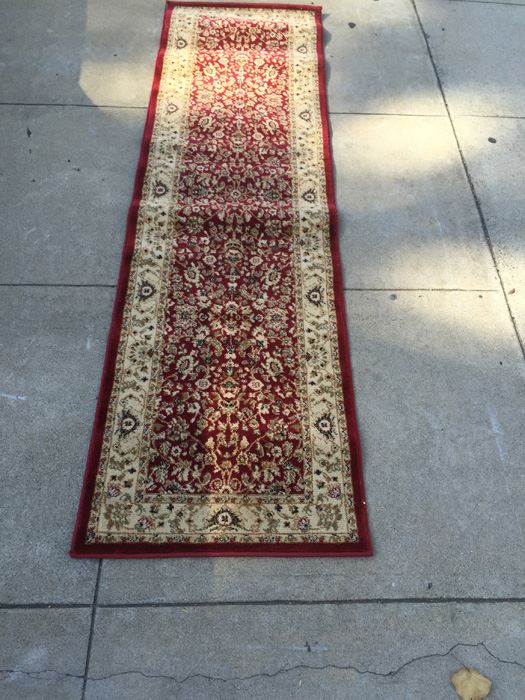 Synthetic Oriental Style Runner Rug