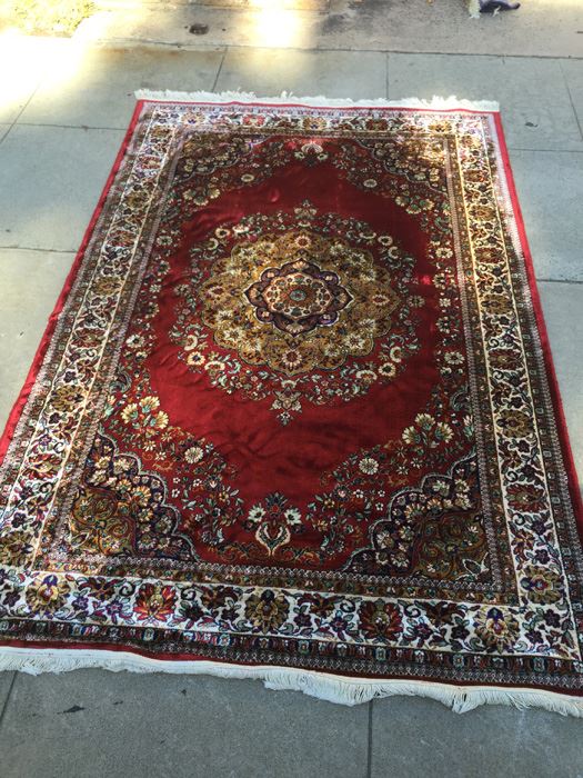 Synthetic Oriental Style Area Rug