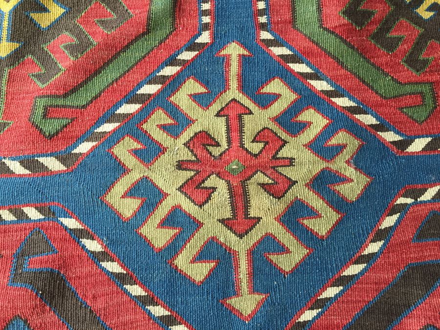 Large Kilm (KUBA) Tribal Weaving Rug Approximately 150 Years Old Estimate $5,000-$8,000 [Photo 8]