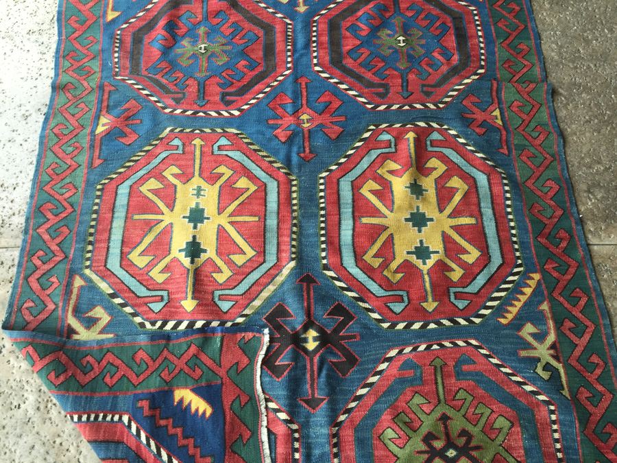 Large Kilm (KUBA) Tribal Weaving Rug Approximately 150 Years Old Estimate $5,000-$8,000 [Photo 14]