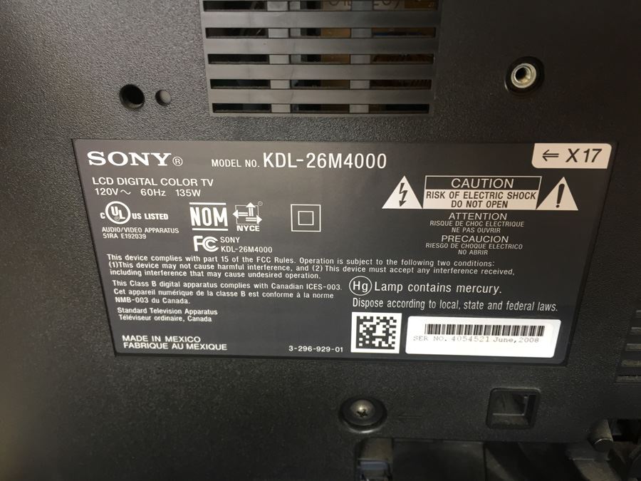 Sony Bravia M-Series KDL-26M4000 26-Inch 720p LCD HDTV [Photo 3]
