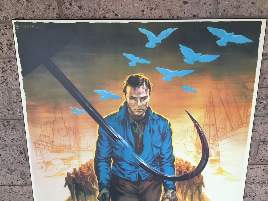 Movie Poster Print On Board Of Marlon Brando In Fronte Del Porto [Photo 2]