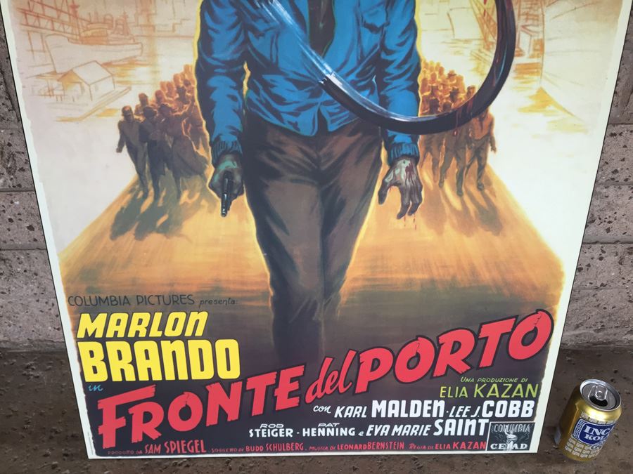 Movie Poster Print On Board Of Marlon Brando In Fronte Del Porto [Photo 3]