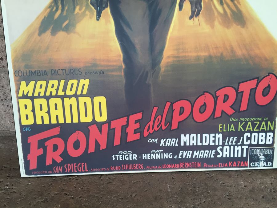 Movie Poster Print On Board Of Marlon Brando In Fronte Del Porto [Photo 6]
