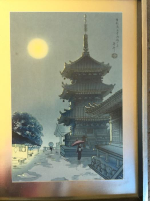 Woodblock Print Kiyomizu Pagoda By Benji Asada
