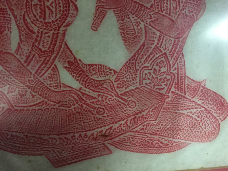 Original Thai Temple Rubbing [Photo 5]