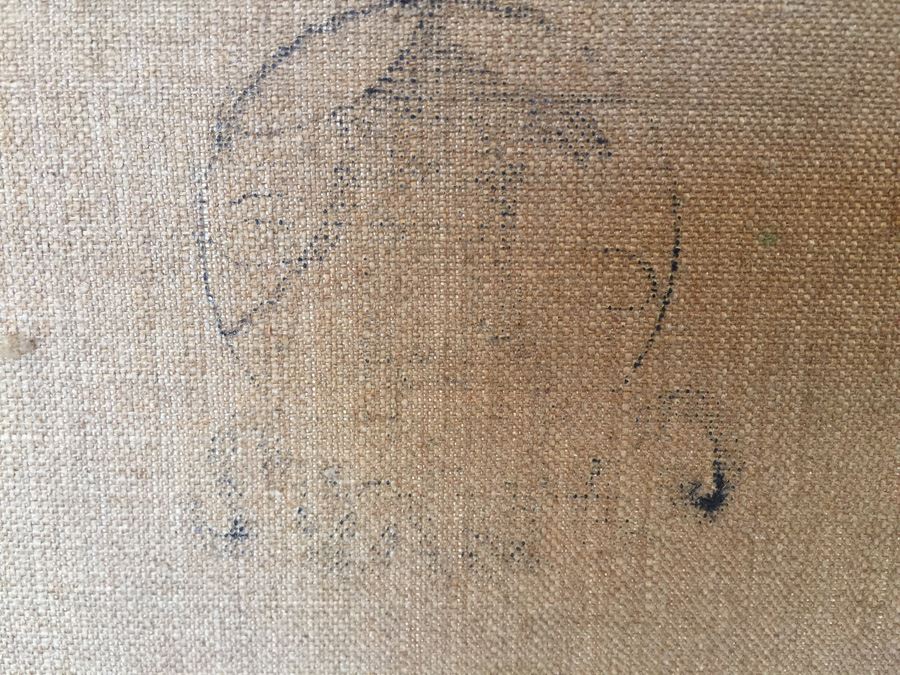 Well Executed Japanese Plein Air Oil Painting Of Mount Fuji Signed And Stamped On Back Signature Illegible [Photo 19]