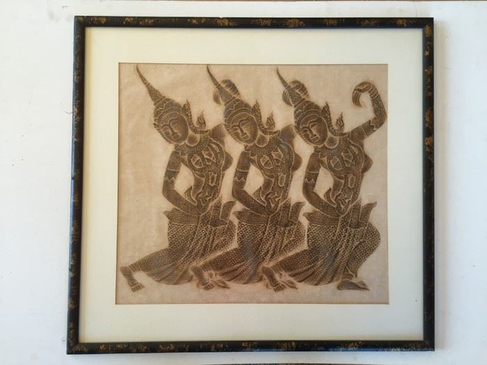 Original Thai Temple Rubbing