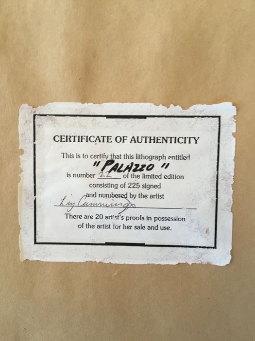 Framed Liz Cummings Limited Edition Litograph 'The Veranda' Signed 158 of 225 [Photo 3]