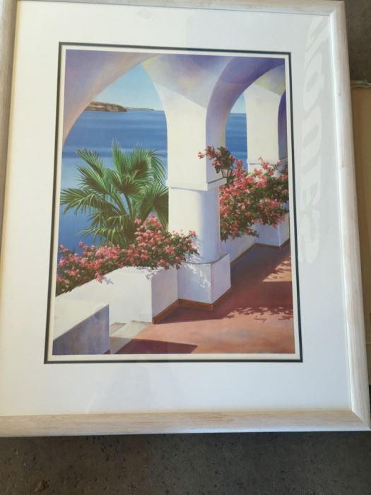 Framed Liz Cummings Limited Edition Litograph 'The Veranda' Signed 158 of 225 [Photo 1]