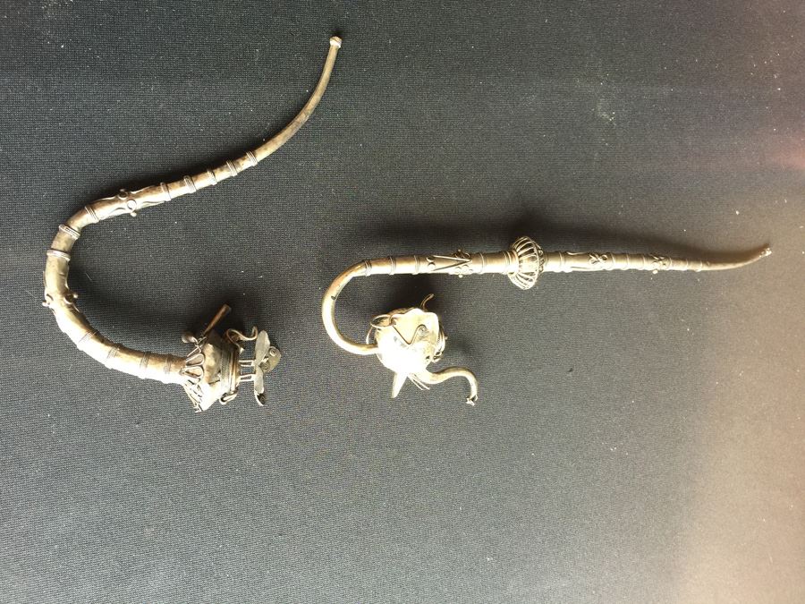 Vintage Indian Silver Opium Pipe Bowls [Photo 4]
