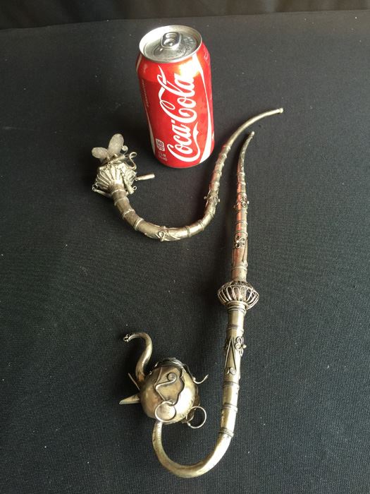 Vintage Indian Silver Opium Pipe Bowls [Photo 1]