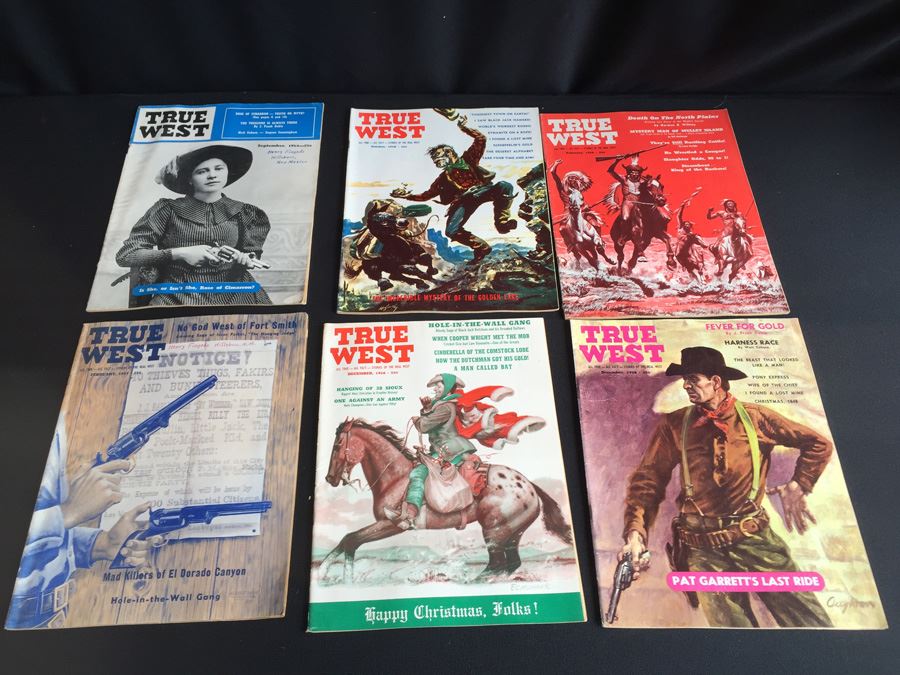 (14) Vintage True West Magazines From The Fifties