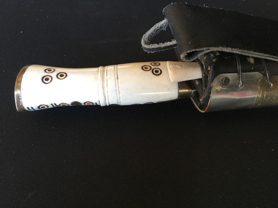 Nepalese Folk Art Knife Kukris Ornately Detailed [Photo 11]