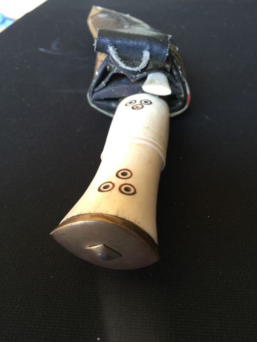 Nepalese Folk Art Knife Kukris Ornately Detailed [Photo 10]