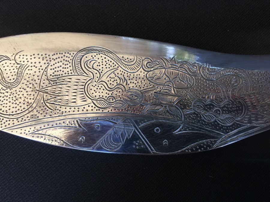 Nepalese Folk Art Knife Kukris Ornately Detailed [Photo 3]