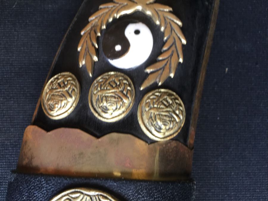 Nepalese Folk Art Knife Kukris Ornately Detailed [Photo 6]