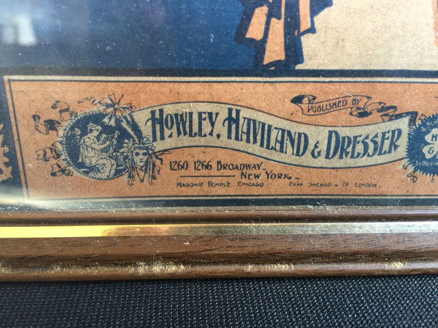 Framed Black Americana Sheet Music - When Mr. Shakespeare Comes To Town [Photo 3]