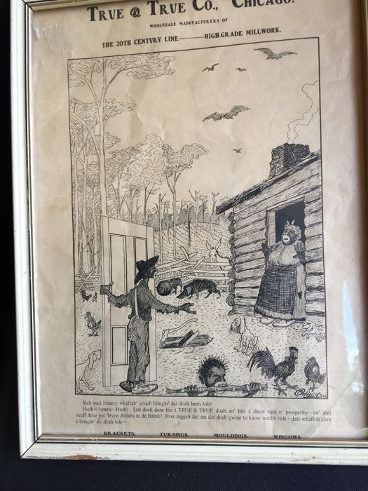 Black Americana Product Advertisement True & True Co Of Chicago High-Grade Millwork 1901 [Photo 4]