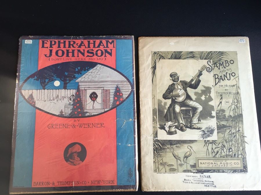 Pair Of Black Americana Sheet Music [Photo 1]