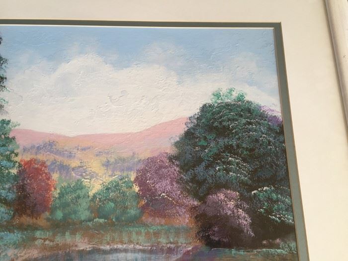 E. Carlsen Original Landscape Painting Framed [Photo 7]