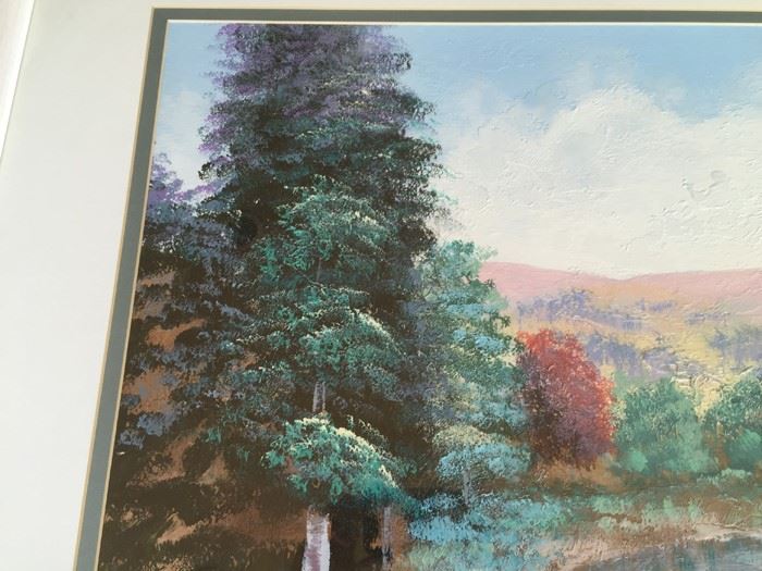 E. Carlsen Original Landscape Painting Framed [Photo 6]