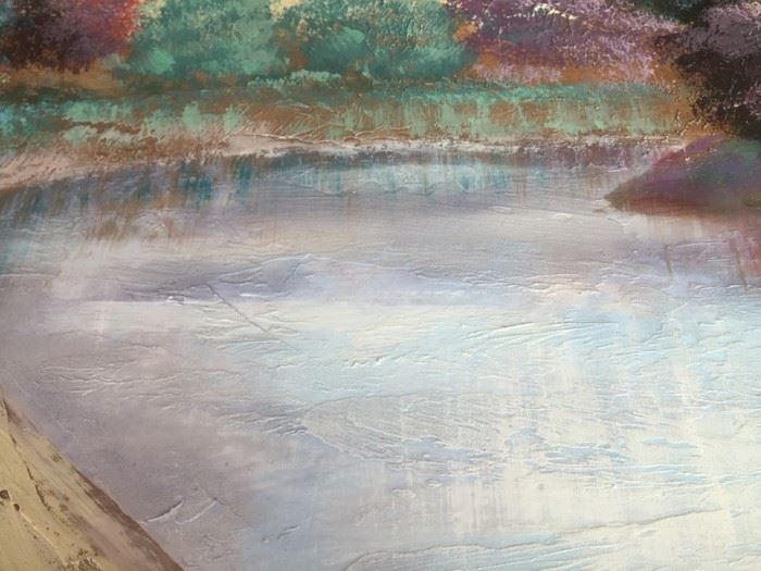 E. Carlsen Original Landscape Painting Framed [Photo 10]