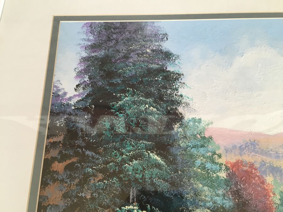 E. Carlsen Original Landscape Painting Framed [Photo 3]