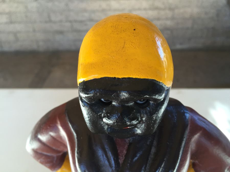 Cast Iron Aunt Jemima Clock Moving Eye Automation Working [Photo 6]