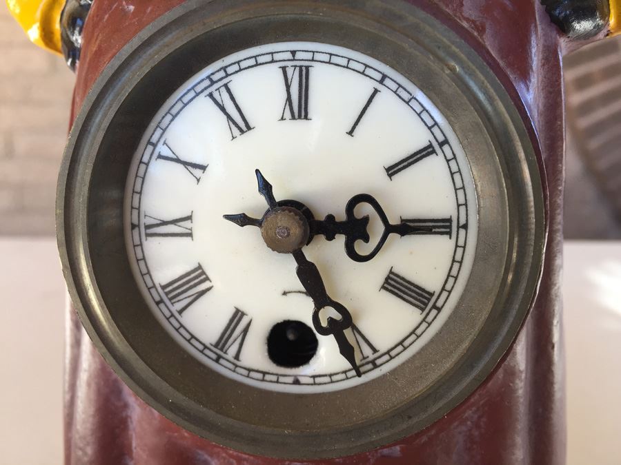 Cast Iron Aunt Jemima Clock Moving Eye Automation Working [Photo 8]