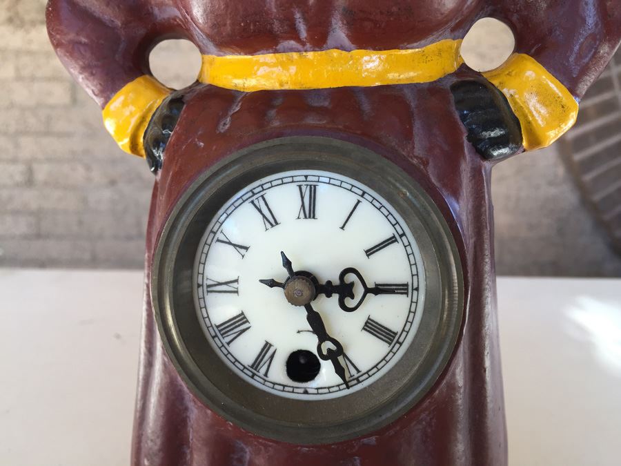 Cast Iron Aunt Jemima Clock Moving Eye Automation Working [Photo 3]