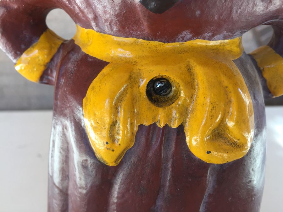 Cast Iron Aunt Jemima Clock Moving Eye Automation Working [Photo 12]