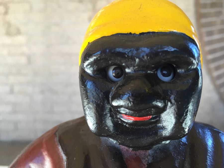 Cast Iron Aunt Jemima Clock Moving Eye Automation Working [Photo 5]