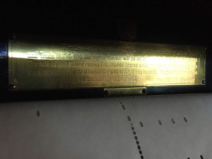 Working Antique Aeolian Player Piano [Photo 8]
