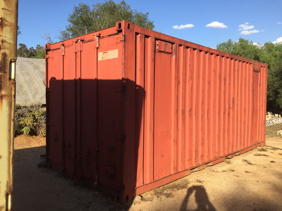 Large Metal Shipping Container 1