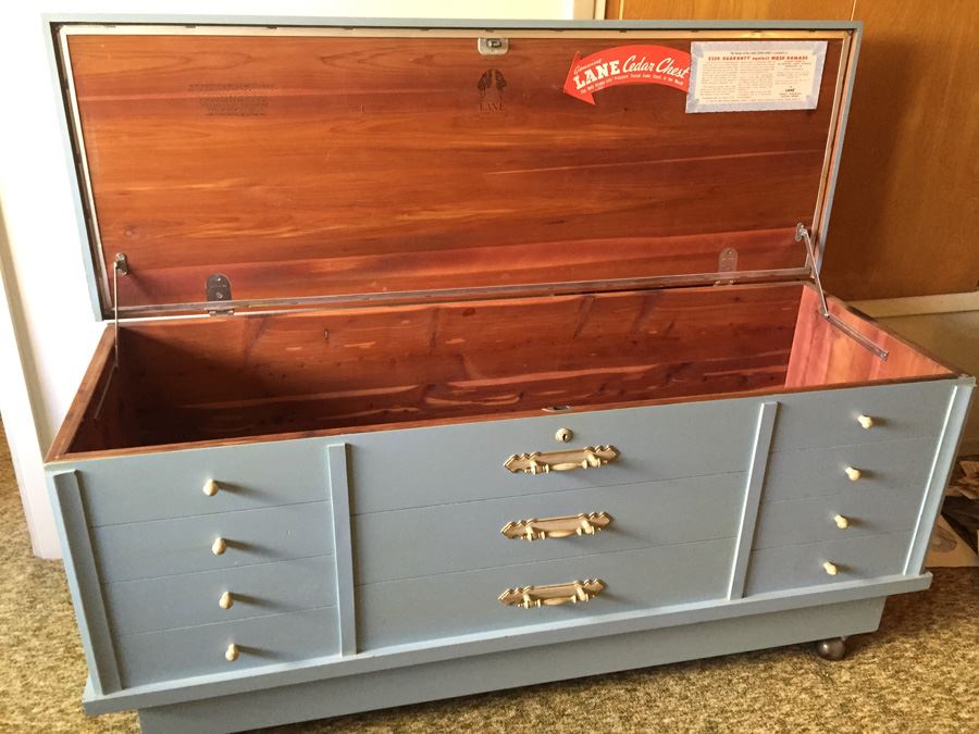 Blue Painted LANE Cedar Chest [Photo 13]