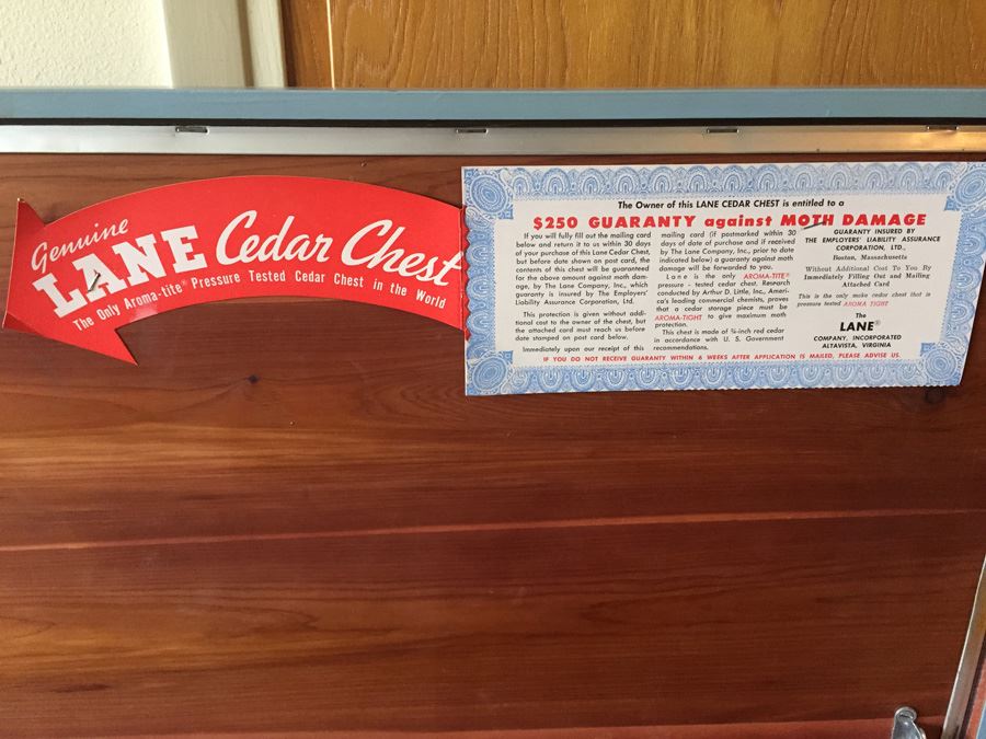 Blue Painted LANE Cedar Chest [Photo 8]