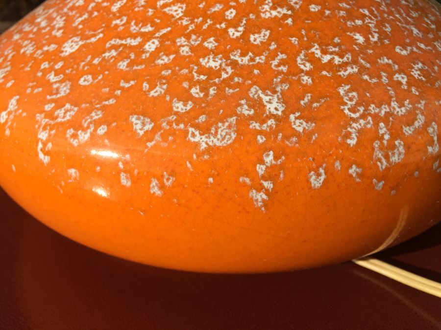 Mid-century Modern Orange Lamp [Photo 6]