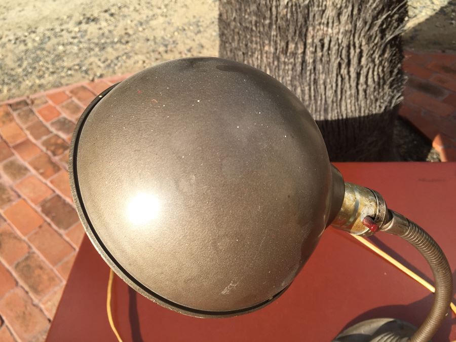 Vintage Industrial Gooseneck Metal Desk Lamp [Photo 5]