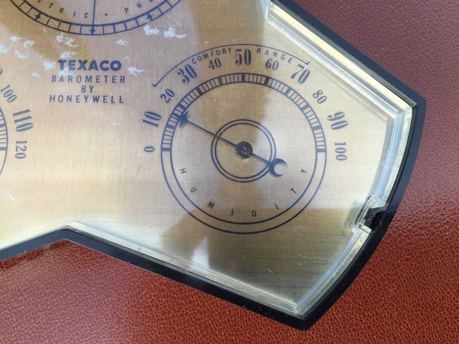Vintage TEXACO Advertising Barometer By Honeywell [Photo 6]